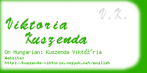 viktoria kuszenda business card